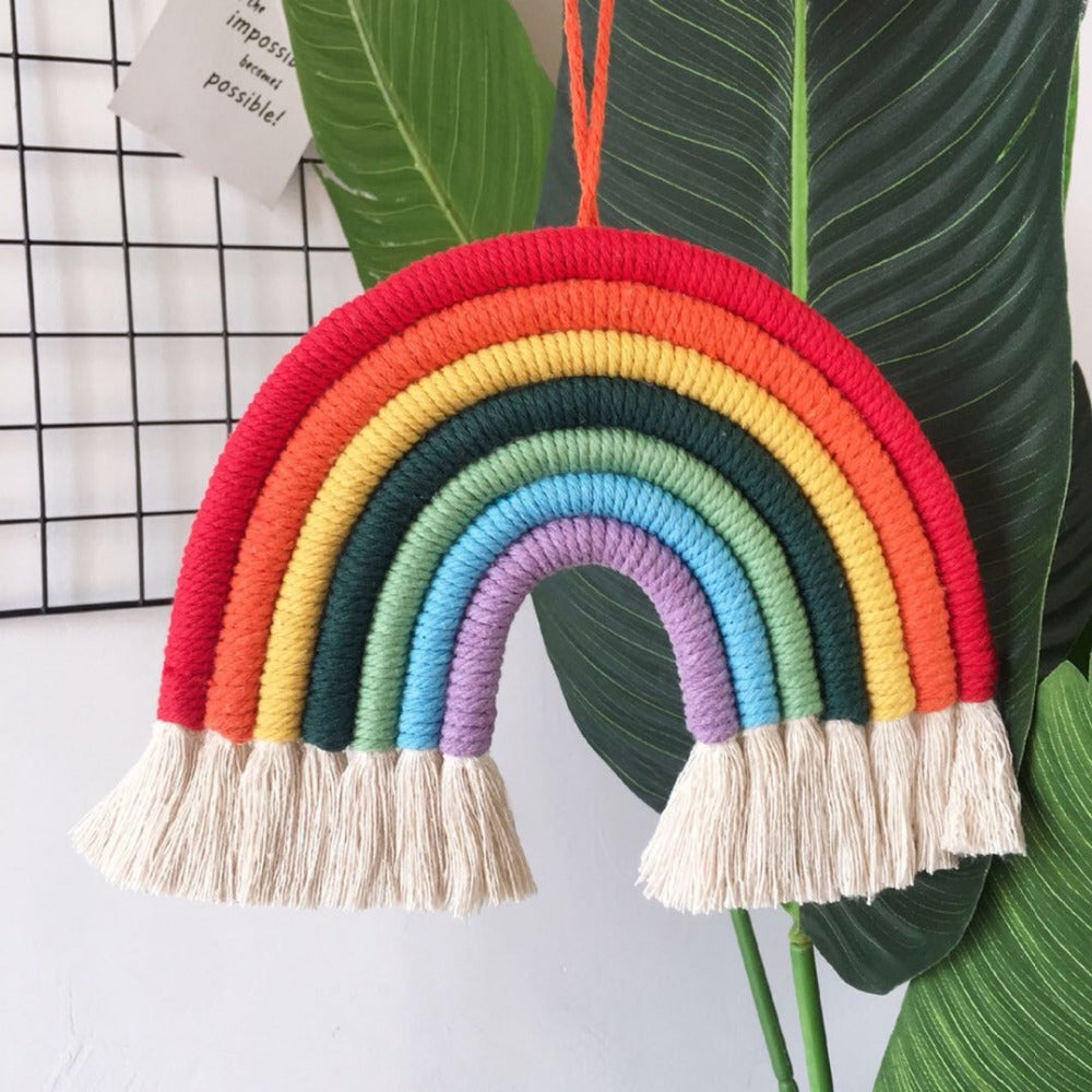 Rainbow & Clouds Wall Hanging Decor