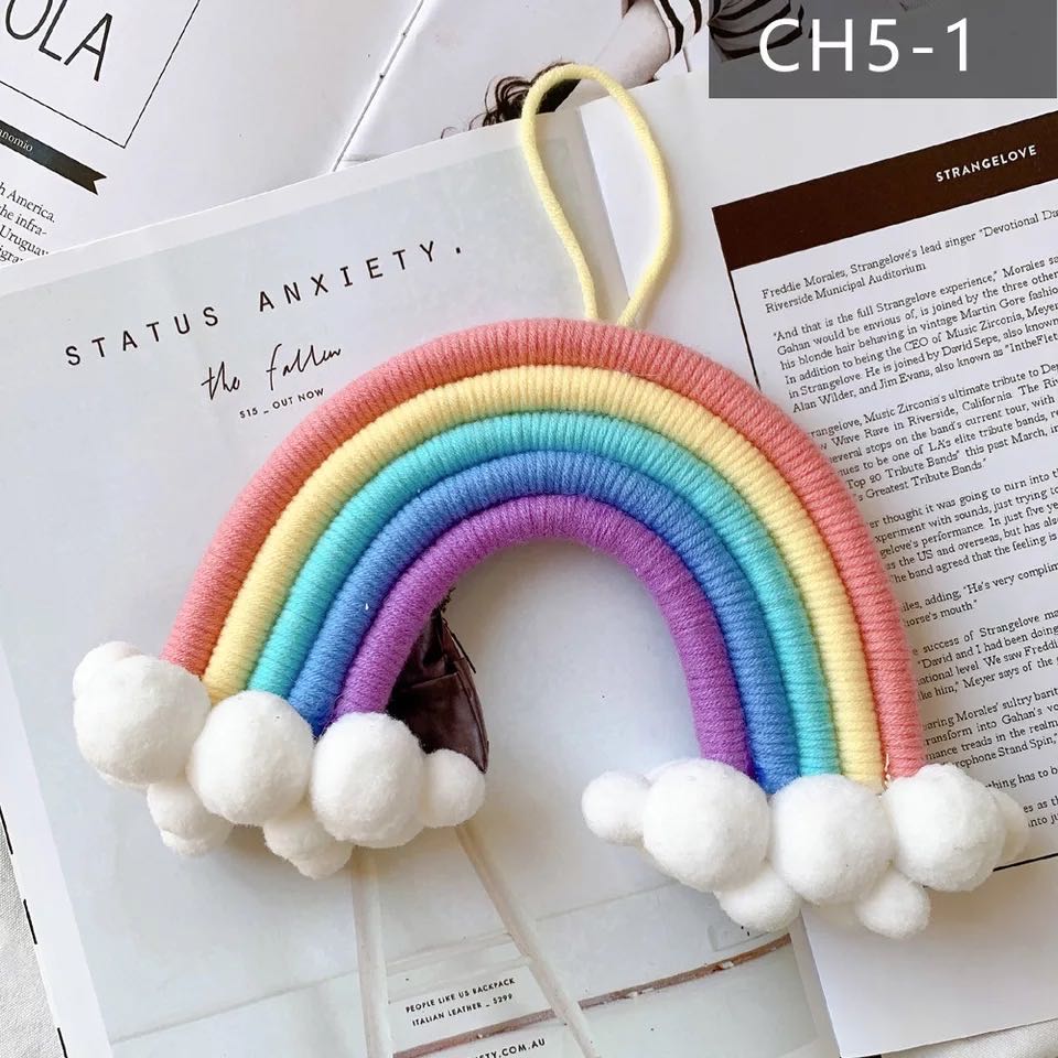 Rainbow & Clouds Wall Hanging Decor