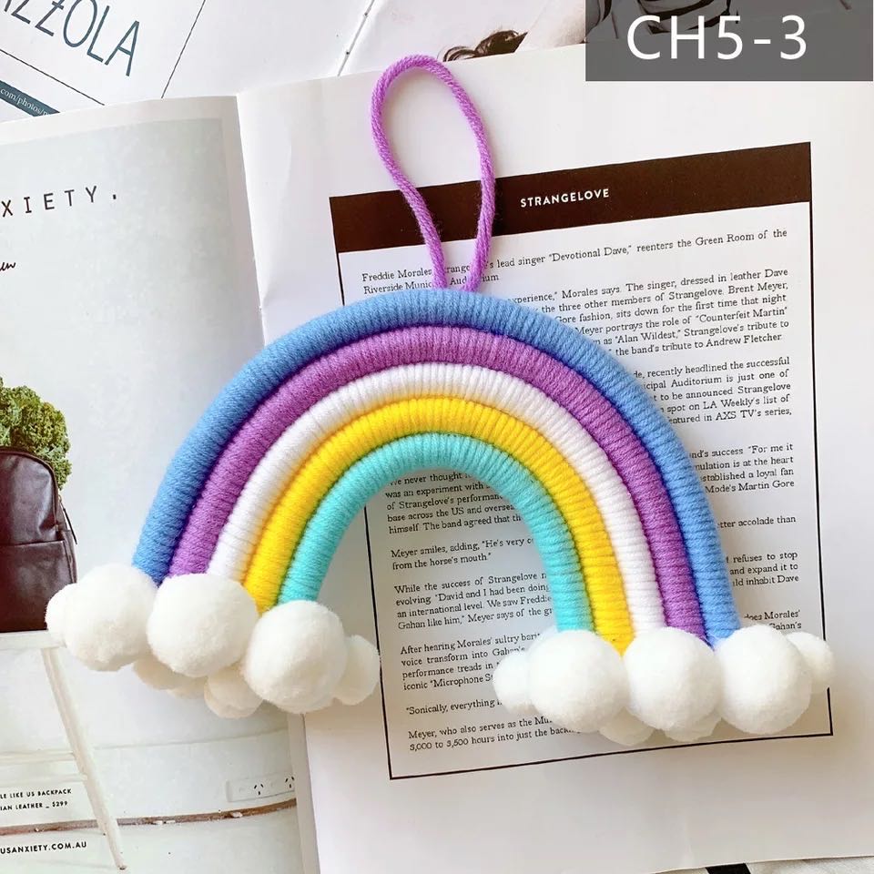 Rainbow & Clouds Wall Hanging Decor