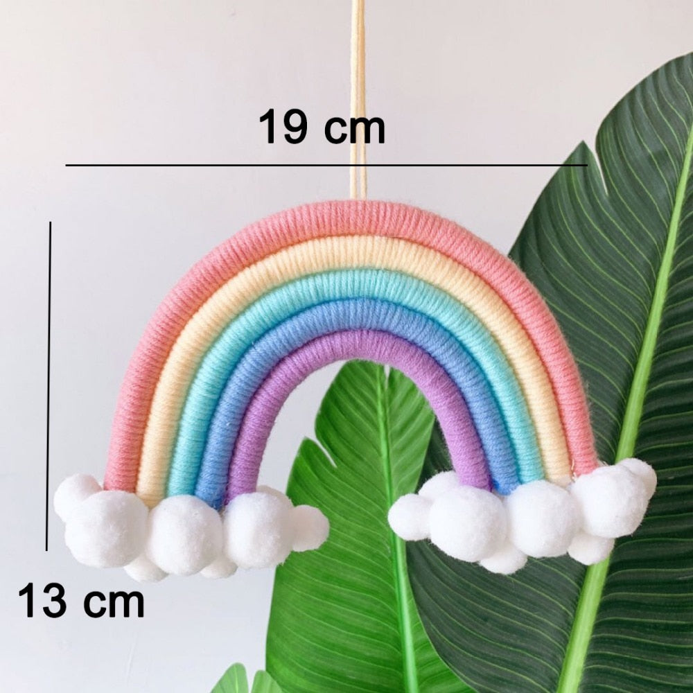 Rainbow & Clouds Wall Hanging Decor
