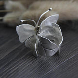 Large Butterfly Ring 925 Sterling Silver