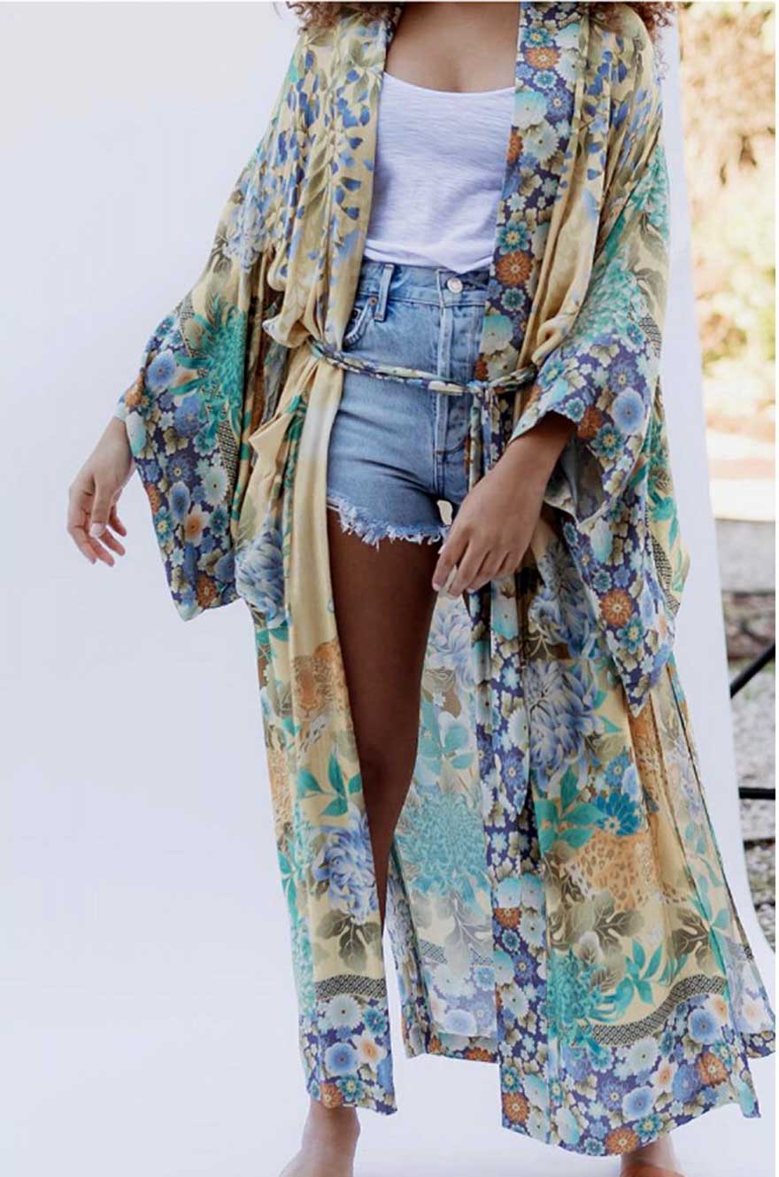 Indian Summer Long Kimono
