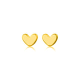 Teeny Tiny Love Heart Stud Earrings 925 Sterling Silver