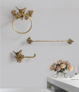 Woodland Birdy Bathroom Accessories Bird Towel Ring, Toilet Roll Holder and Towel Bar