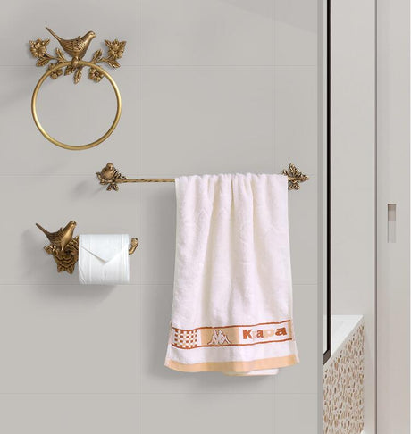 Woodland Birdy Bathroom Accessories Bird Towel Ring, Toilet Roll Holder and Towel Bar