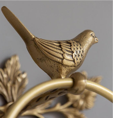 Woodland Birdy Bathroom Accessories Bird Towel Ring, Toilet Roll Holder and Towel Bar