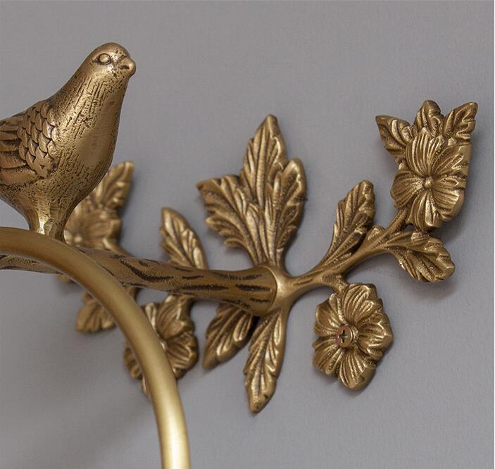 Woodland Birdy Bathroom Accessories Bird Towel Ring, Toilet Roll Holder and Towel Bar