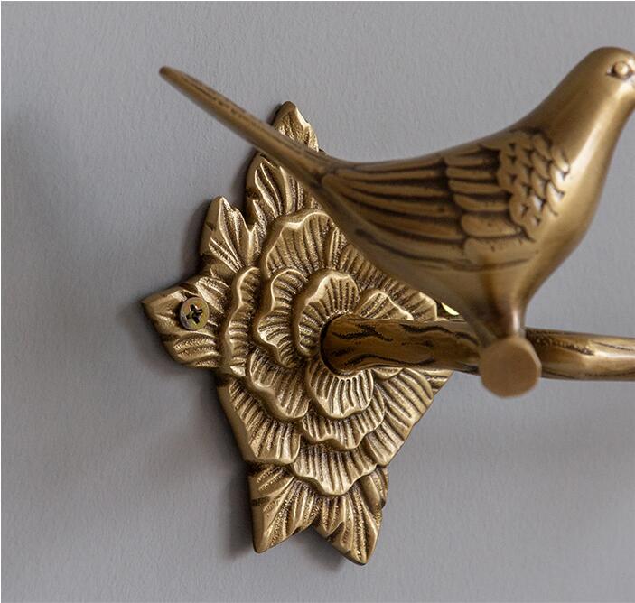 Woodland Birdy Bathroom Accessories Bird Towel Ring, Toilet Roll Holder and Towel Bar