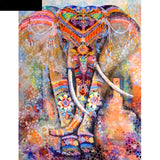 Boho Elephant Crystal Mosaic Painting DIY Craft