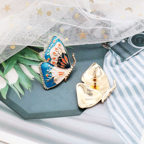 Sweet Enamel Butterfly Earrings