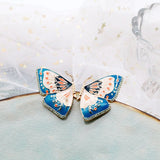 Sweet Enamel Butterfly Earrings