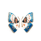 Sweet Enamel Butterfly Earrings