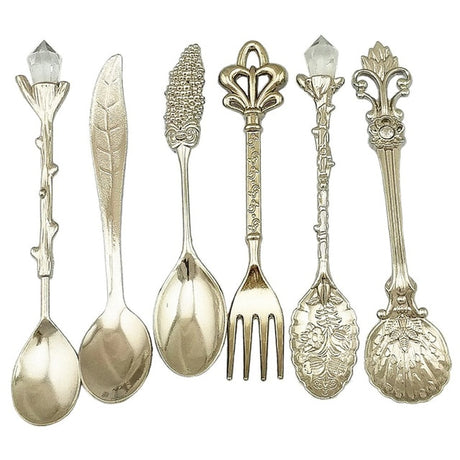 Set of Six Apothecary Spoons Witches Kitchen