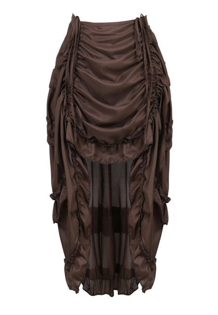 Steampunk Costume Pleated Long Skirt 5 Colours