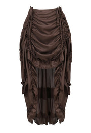 Steampunk Costume Pleated Long Skirt 5 Colours