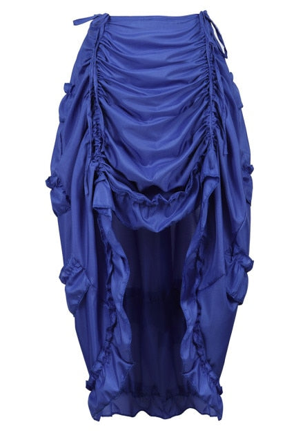 Steampunk Costume Pleated Long Skirt 5 Colours