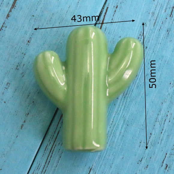Add A Spot Of Green - One Ceramic Knob Dresser Cabinet Furniture Hardware