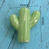 Add A Spot Of Green - One Ceramic Knob Dresser Cabinet Furniture Hardware