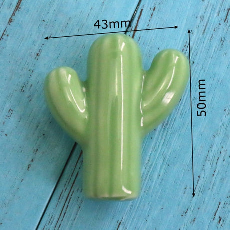 Add A Spot Of Green - One Ceramic Knob Dresser Cabinet Furniture Hardware