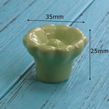 Add A Spot Of Green - One Ceramic Knob Dresser Cabinet Furniture Hardware