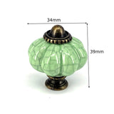 Add A Spot Of Green - One Ceramic Knob Dresser Cabinet Furniture Hardware