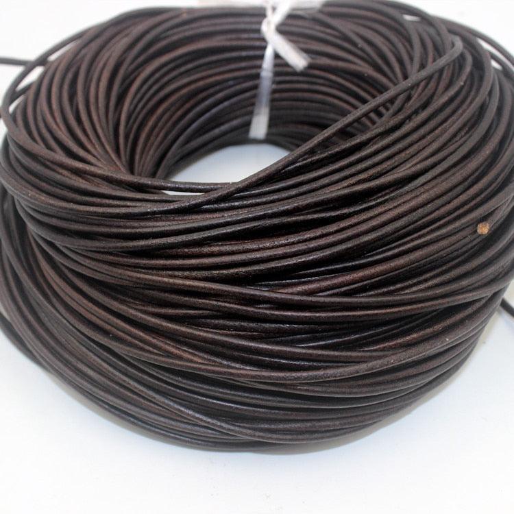 2 Meters Genuine Leather Cord 1.5-10mm Round/Flat Necklace Bracelets DIY Jewellery - Woodland Gatherer Woodland Gatherer | Australian Online Gift Store | Gifts & Treasures | Special Occasions & Everyday Fun | Whimsical Treats | Costumes | Jewellery | Fashion | Crafting DIY | Stationery | Boho Festival Fashion | Home Decor & Fittings     Afterpay Available Paypal Available Humm Available Worldwide Shipping Available