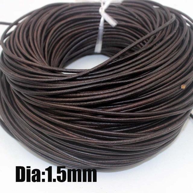 2 Meters Genuine Leather Cord 1.5-10mm Round/Flat Necklace Bracelets DIY Jewellery - Woodland Gatherer Woodland Gatherer | Australian Online Gift Store | Gifts & Treasures | Special Occasions & Everyday Fun | Whimsical Treats | Costumes | Jewellery | Fashion | Crafting DIY | Stationery | Boho Festival Fashion | Home Decor & Fittings     Afterpay Available Paypal Available Humm Available Worldwide Shipping Available
