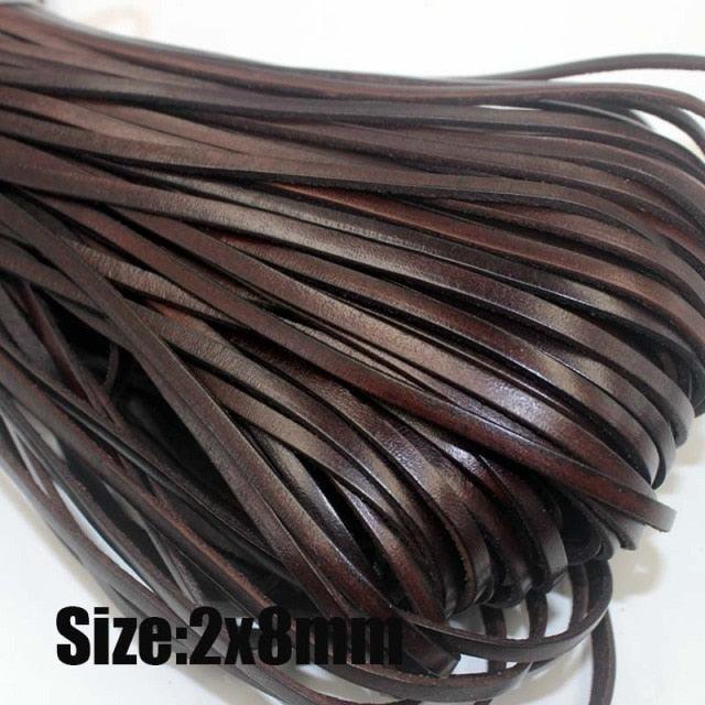 2 Meters Genuine Leather Cord 1.5-10mm Round/Flat Necklace Bracelets DIY Jewellery - Woodland Gatherer Woodland Gatherer | Australian Online Gift Store | Gifts & Treasures | Special Occasions & Everyday Fun | Whimsical Treats | Costumes | Jewellery | Fashion | Crafting DIY | Stationery | Boho Festival Fashion | Home Decor & Fittings     Afterpay Available Paypal Available Humm Available Worldwide Shipping Available