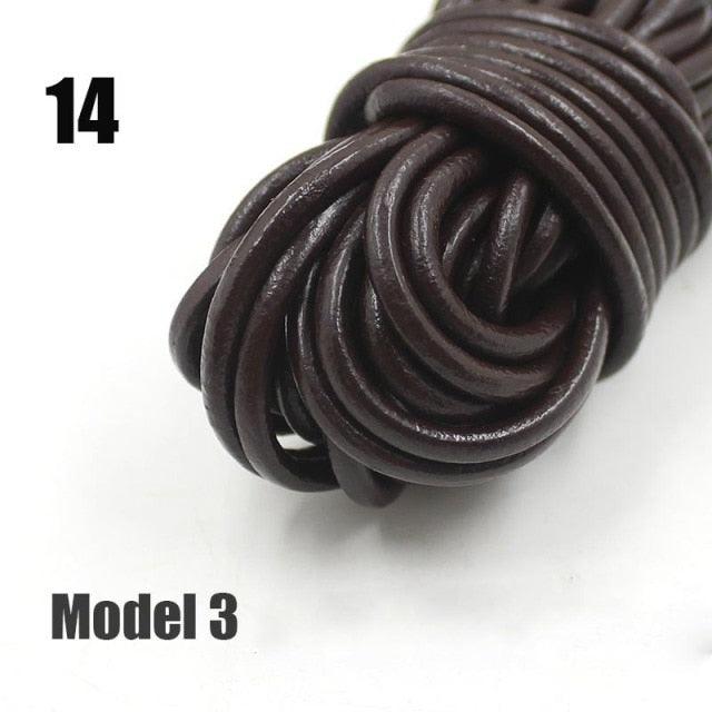 2 Meters Coffee/Red/Brown Genuine Leather Cords 3mm Round/Flat Beading Leather Rope For Necklace DIY Jewellery Making - Woodland Gatherer Woodland Gatherer | Australian Online Gift Store | Gifts & Treasures | Special Occasions & Everyday Fun | Whimsical Treats | Costumes | Jewellery | Fashion | Crafting DIY | Stationery | Boho Festival Fashion | Home Decor & Fittings     Afterpay Available Paypal Available Humm Available Worldwide Shipping Available