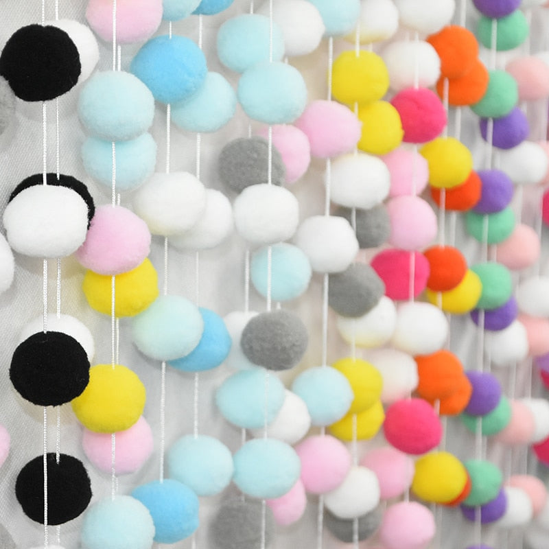 Felt Balls String Ornament Pom Pom Bunting