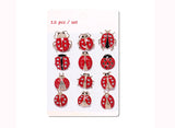Twelve Ladybugs Enamel Pins