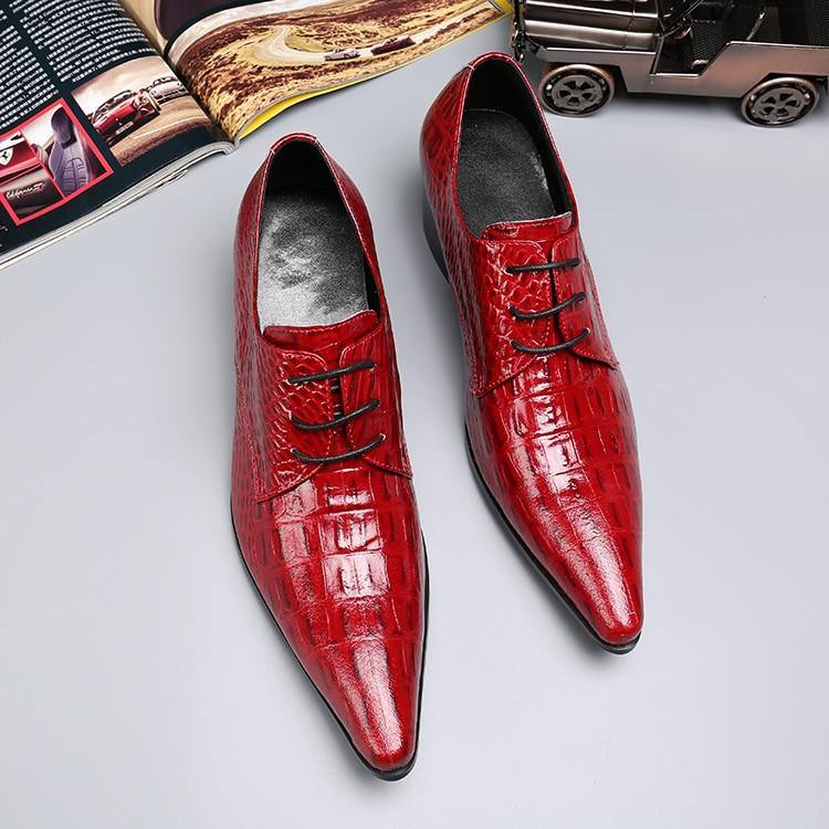 Seriously Red | Men's Leather Dress Shoes - Woodland Gatherer