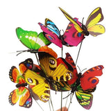 Bunch of Butterflies Garden Planter Butterfly Stakes