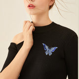 Big Sparkly Butterfly Brooches