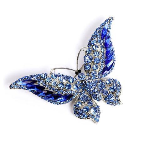 Big Sparkly Butterfly Brooches