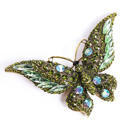 Big Sparkly Butterfly Brooches