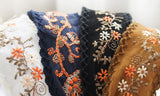 Wide Embroidered Ribbon Boho Hairbands