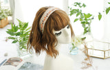 Wide Embroidered Ribbon Boho Hairbands