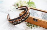 Wide Embroidered Ribbon Boho Hairbands