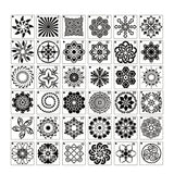 36Pcs Mandala Painting Templates DIY Craft Tools