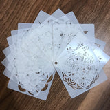 36Pcs Mandala Painting Templates DIY Craft Tools