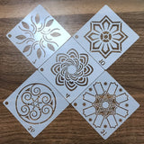 36Pcs Mandala Painting Templates DIY Craft Tools