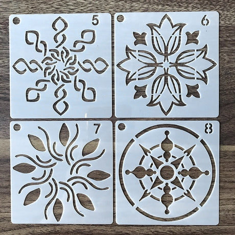 36Pcs Mandala Painting Templates DIY Craft Tools