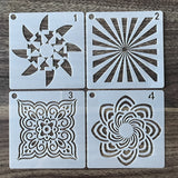 36Pcs Mandala Painting Templates DIY Craft Tools