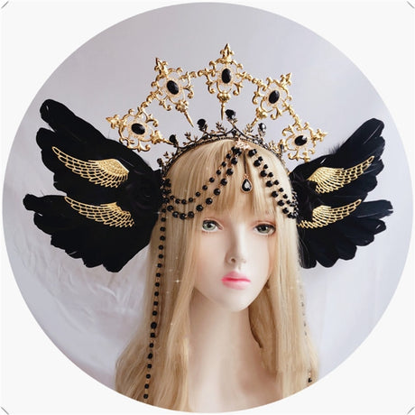 Black Wings Apollo's Halo Crown