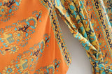 Sunshine Cocktails Cotton Boho Kimono Beach Cover Up