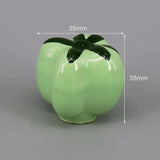 Add A Spot Of Green - One Ceramic Knob Dresser Cabinet Furniture Hardware