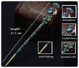 Peacock Hair Stick | Crystal & Enamel Hairpin