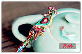 Peacock Hair Stick | Crystal & Enamel Hairpin