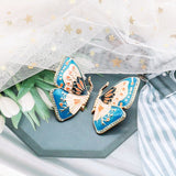 Sweet Enamel Butterfly Earrings